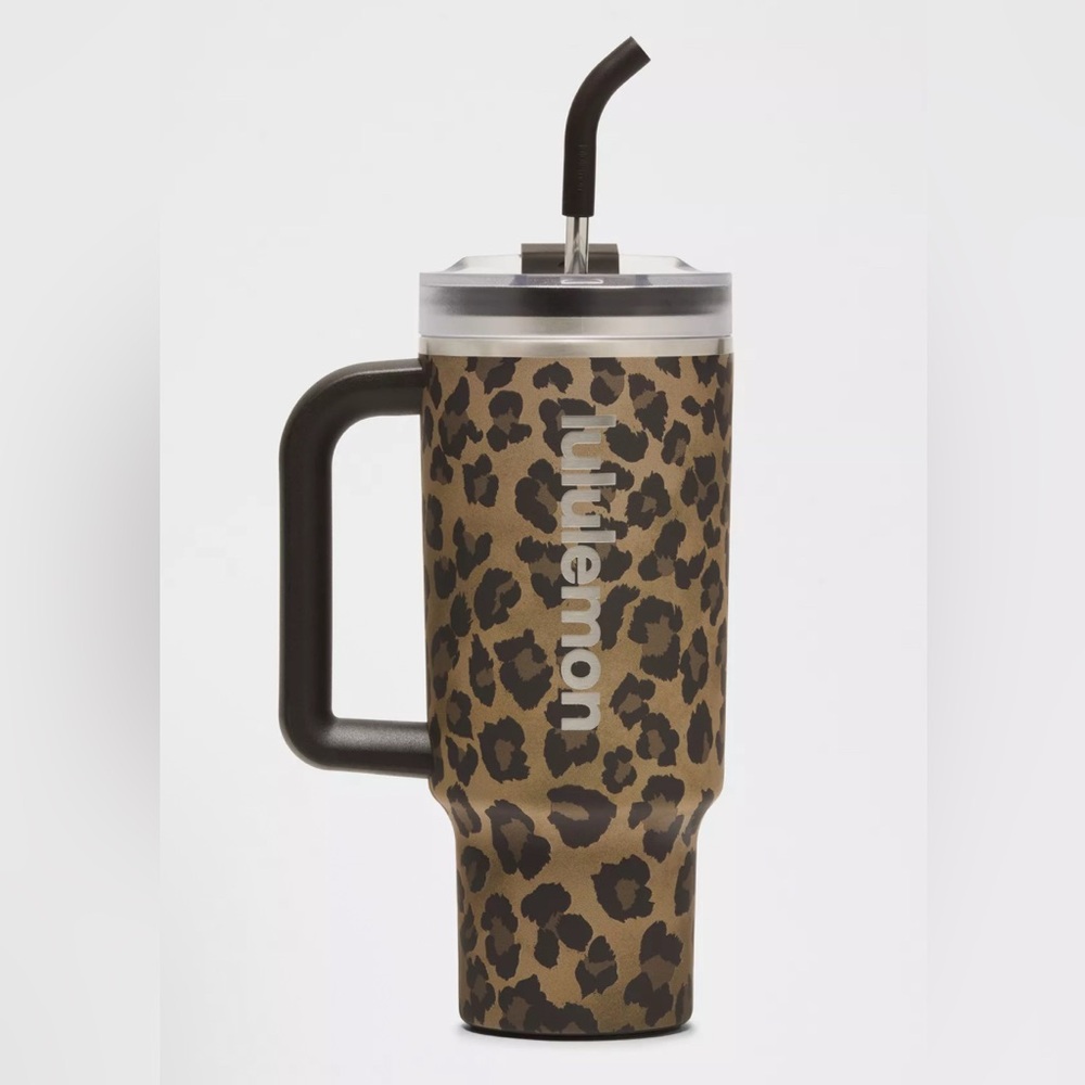 Lululemon 40oz Leopard Tumbler